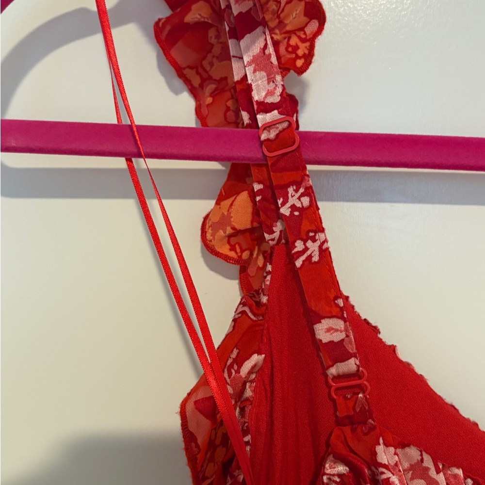 French Connection Eliana Ruffled Burnout Dress ❤️ - Picture 8 of 8